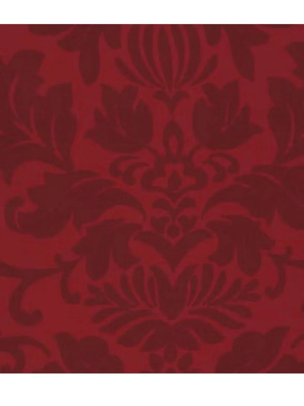 “Antonia” Waterfall Tassel Window Valance 52x36 Rouge Red Damask Blackout NWT